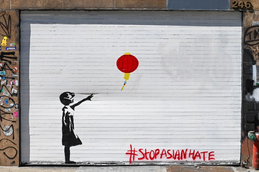 "stop asian hate" graffiti