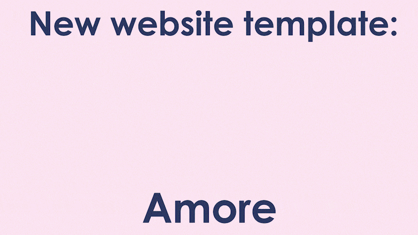 Amore online photo gallery template