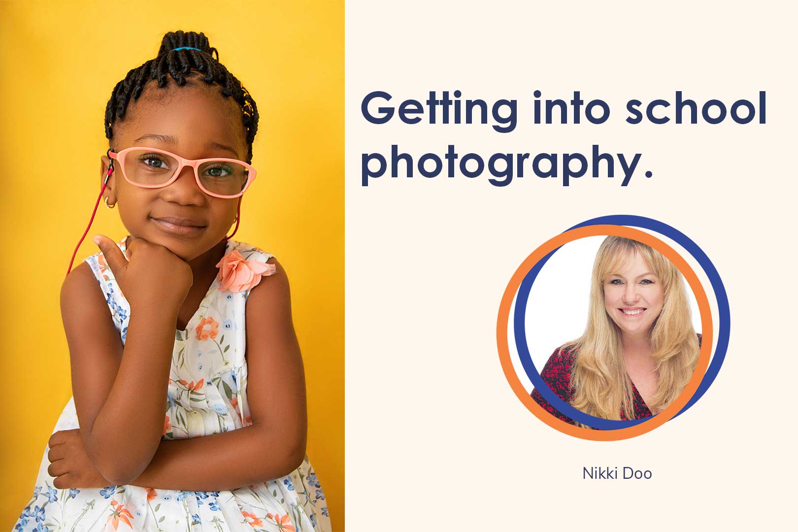 student portrait with photographer headshot