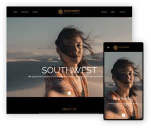 Southwest Template online photography portfolio