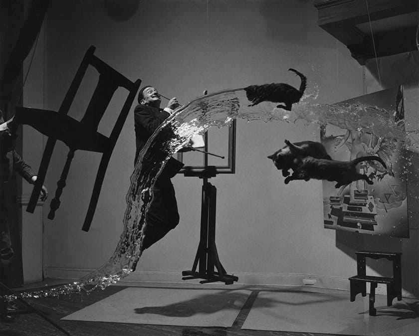 un-retouched copy of the image Dali Atomicus by Philippe Halsman