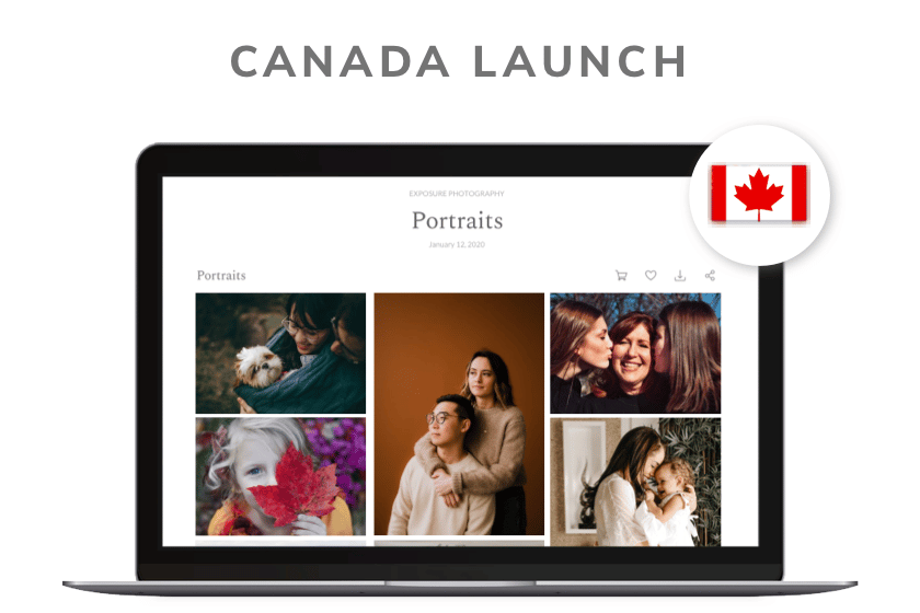 Zenfolio portfolio website launch in Canada