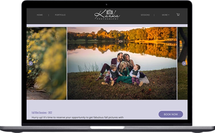 portrait photography portfolio website kazka photography