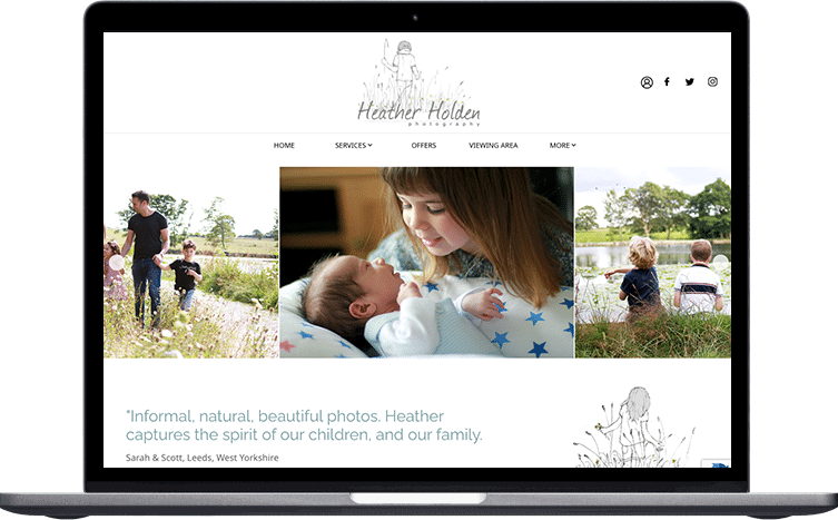 Heather Holden Photography portfolio website