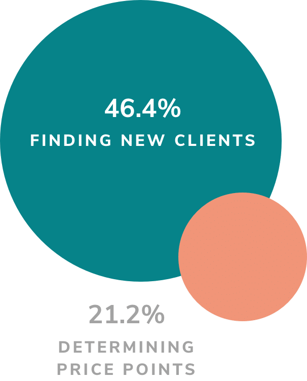 graphic showing business priorities for photographers who work directly with clients to provide services and products