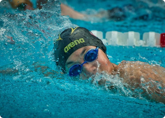 Girl swimming
