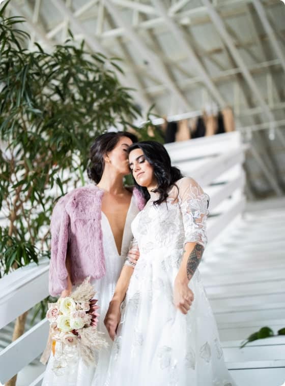Wedding photograph of couple