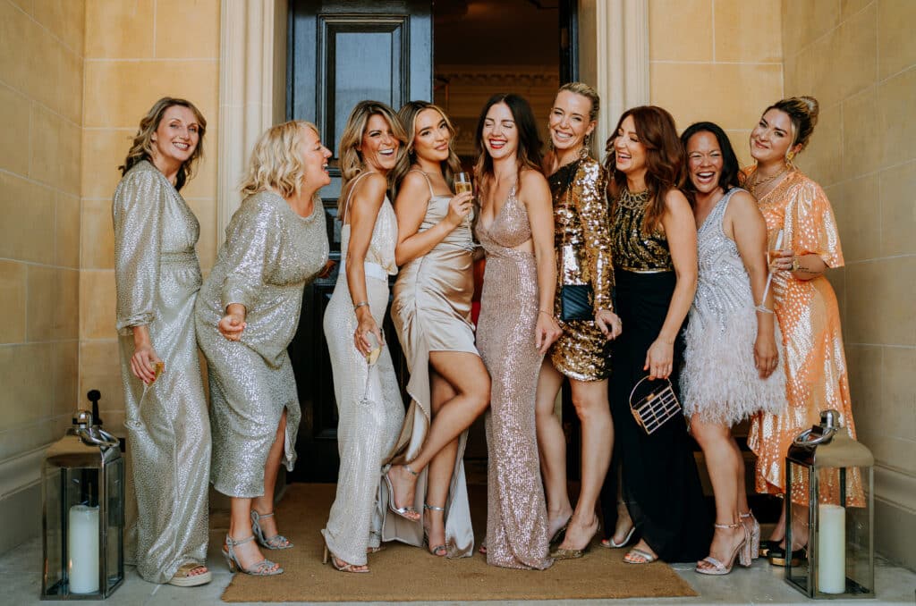 bridal party smiling and posing together Steve Bridgwood Photography PHOTO 10