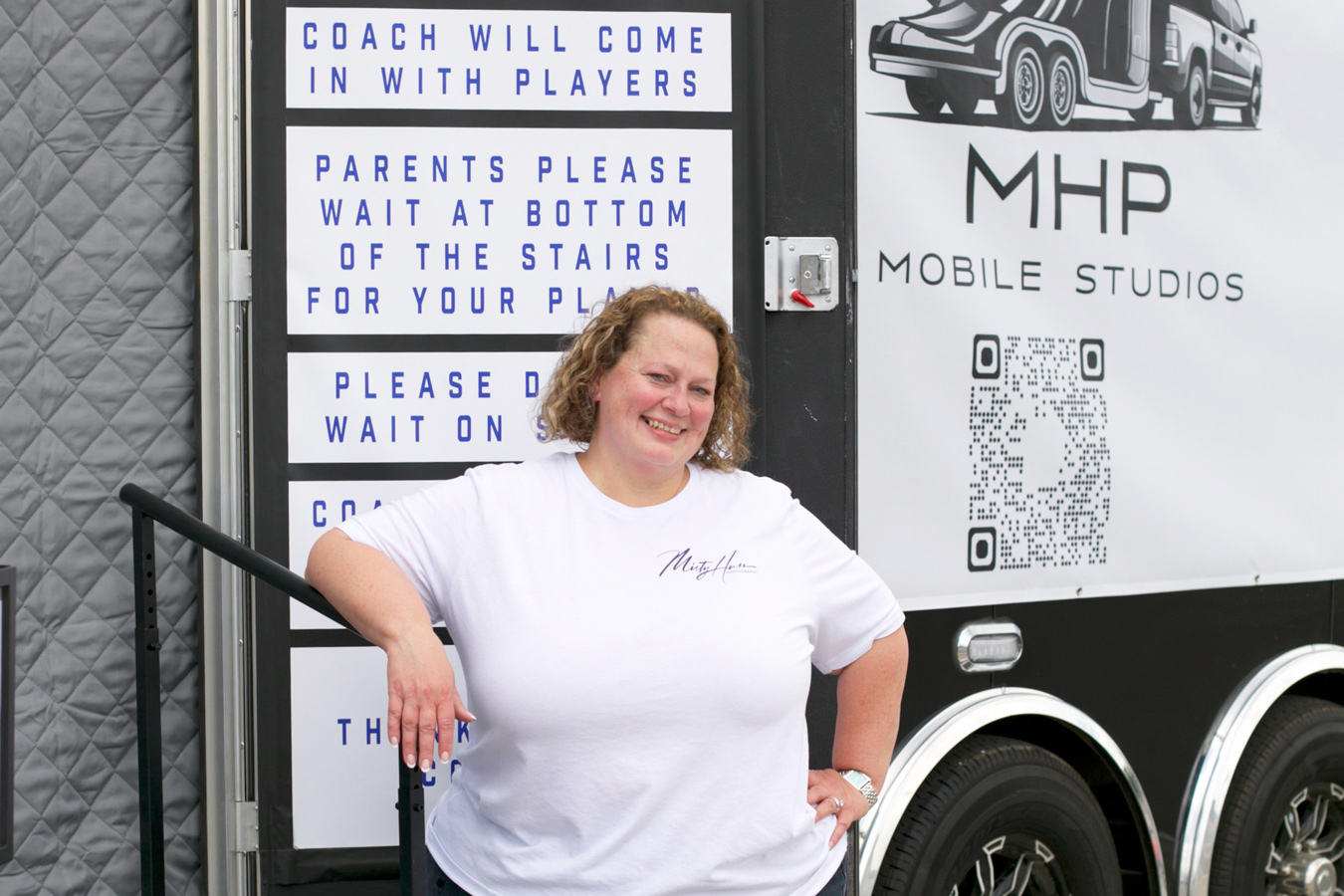 Studio on wheels: How Misty Huss runs picture day from a mobile studio.