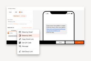 SMS Gallery Delivery and Magic Link Access are here.