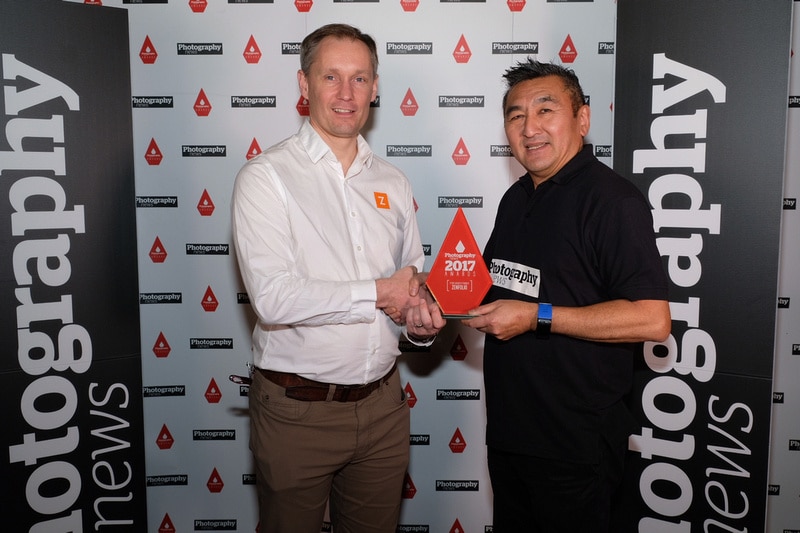 zenfolio receiving award for best photography provider